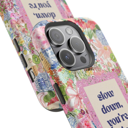 Slow Down Flowers x notsoken Phone Case