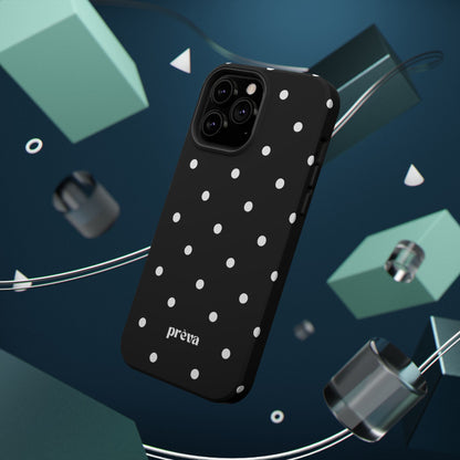 Black with White Polka Dots Phone Case