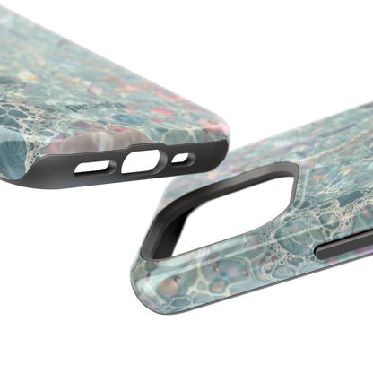 Marbled Seafoam Impact-Resistant Phone Case