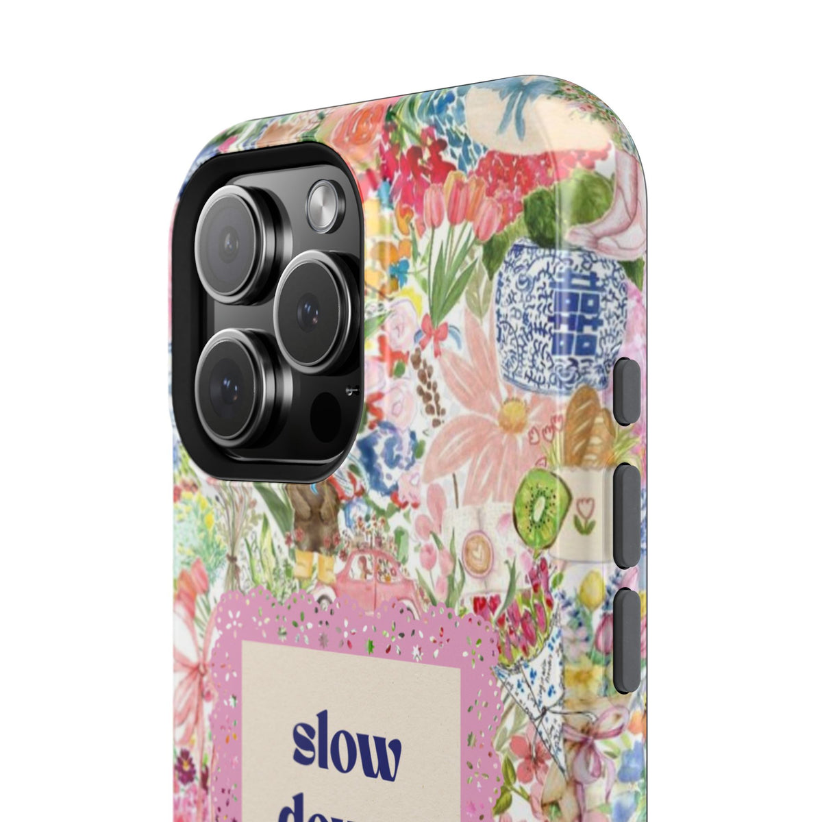 Slow Down Flowers x notsoken Phone Case