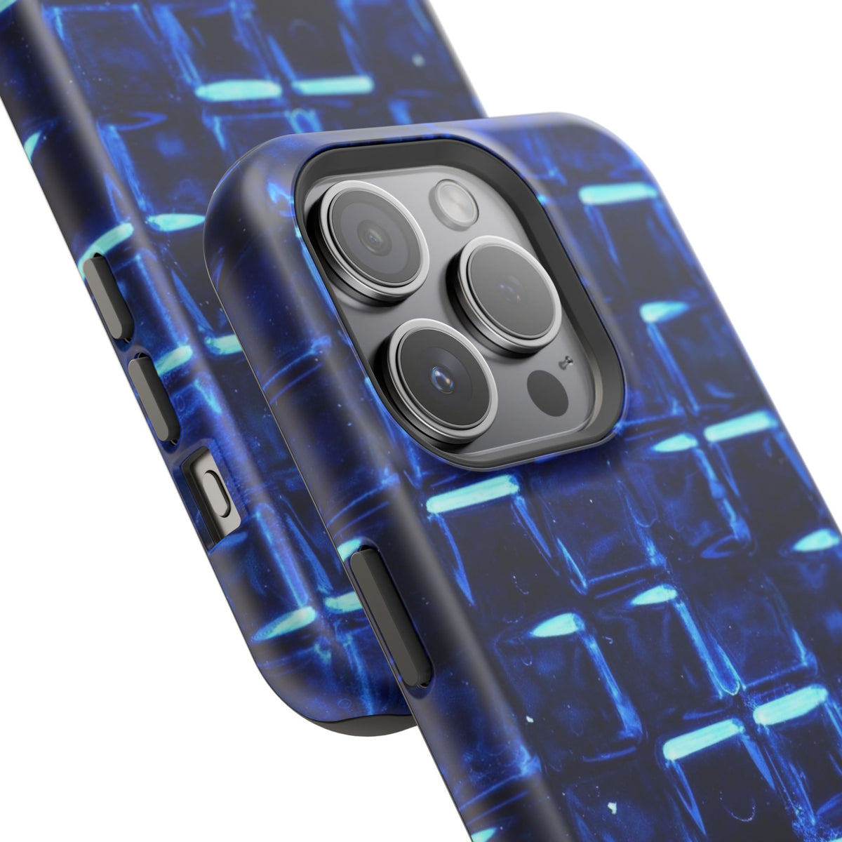 Blue Glass Tile Impact-Resistant Phone Case