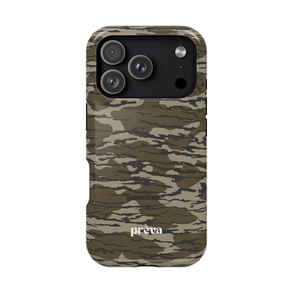 Camo Impact-Resistant Phone Case — Military Green Rugged Protection