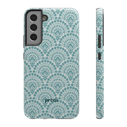 Aqua Lace Pattern Phone Case