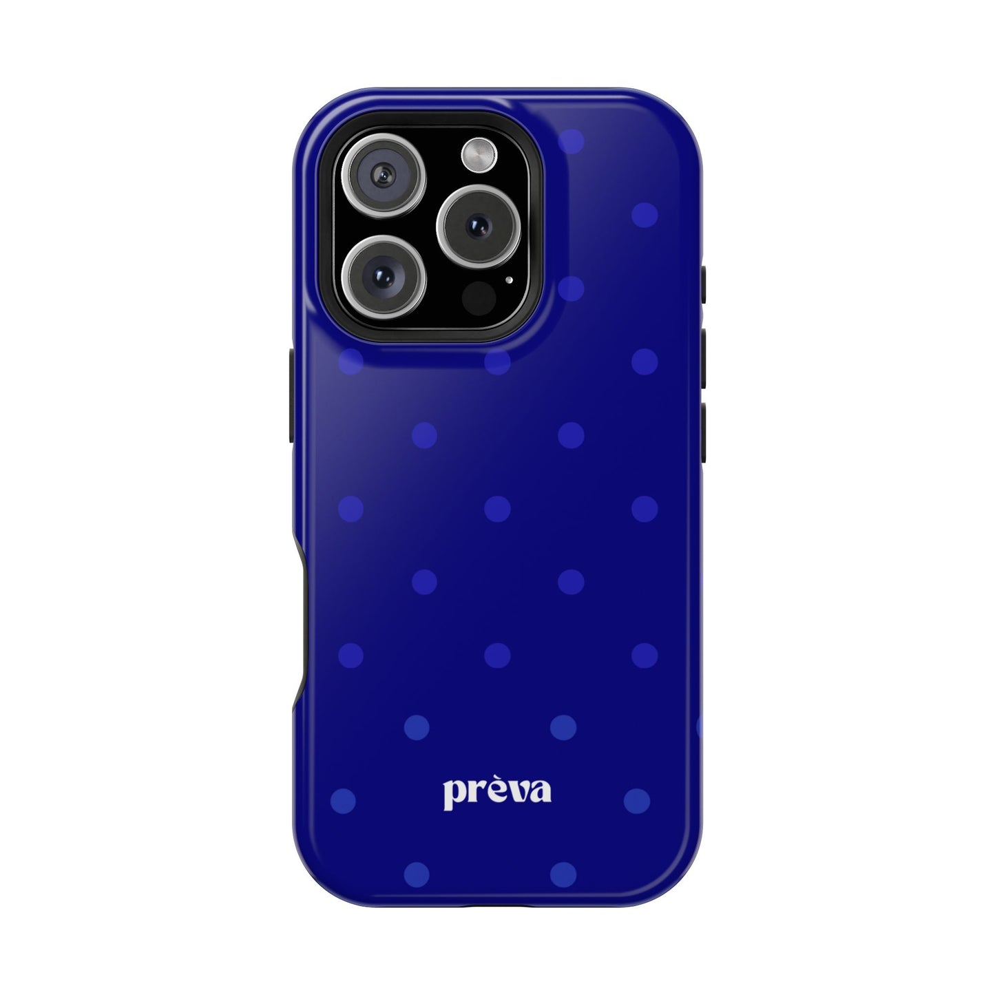 Dark Blue Polka Dots Phone Case
