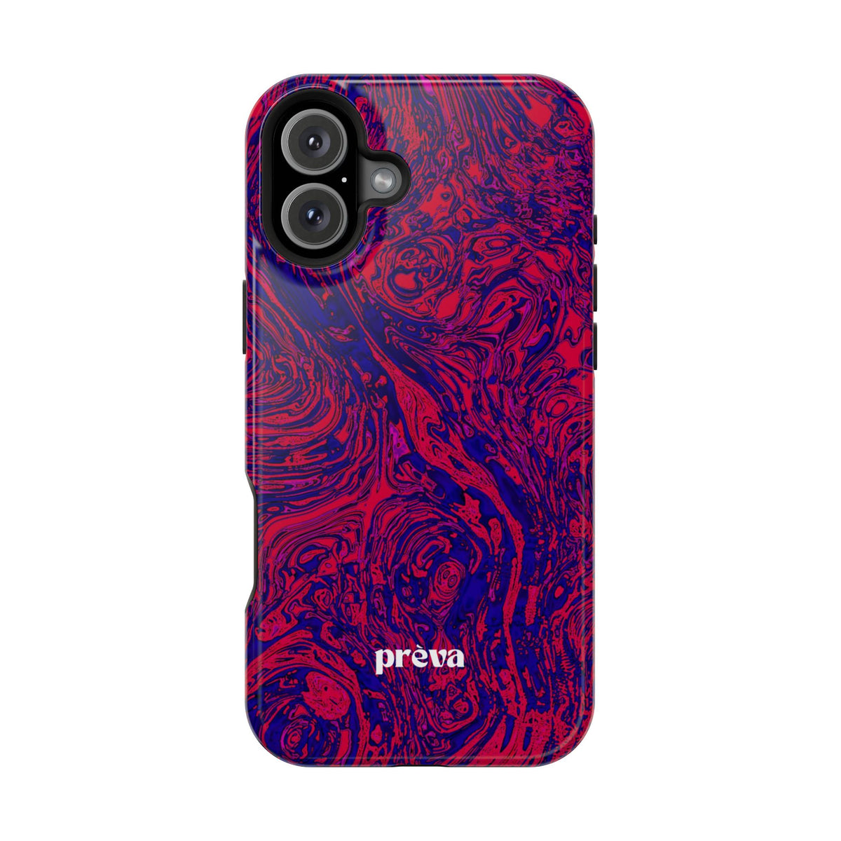 Marbled Red & Purple Impact Phone Case