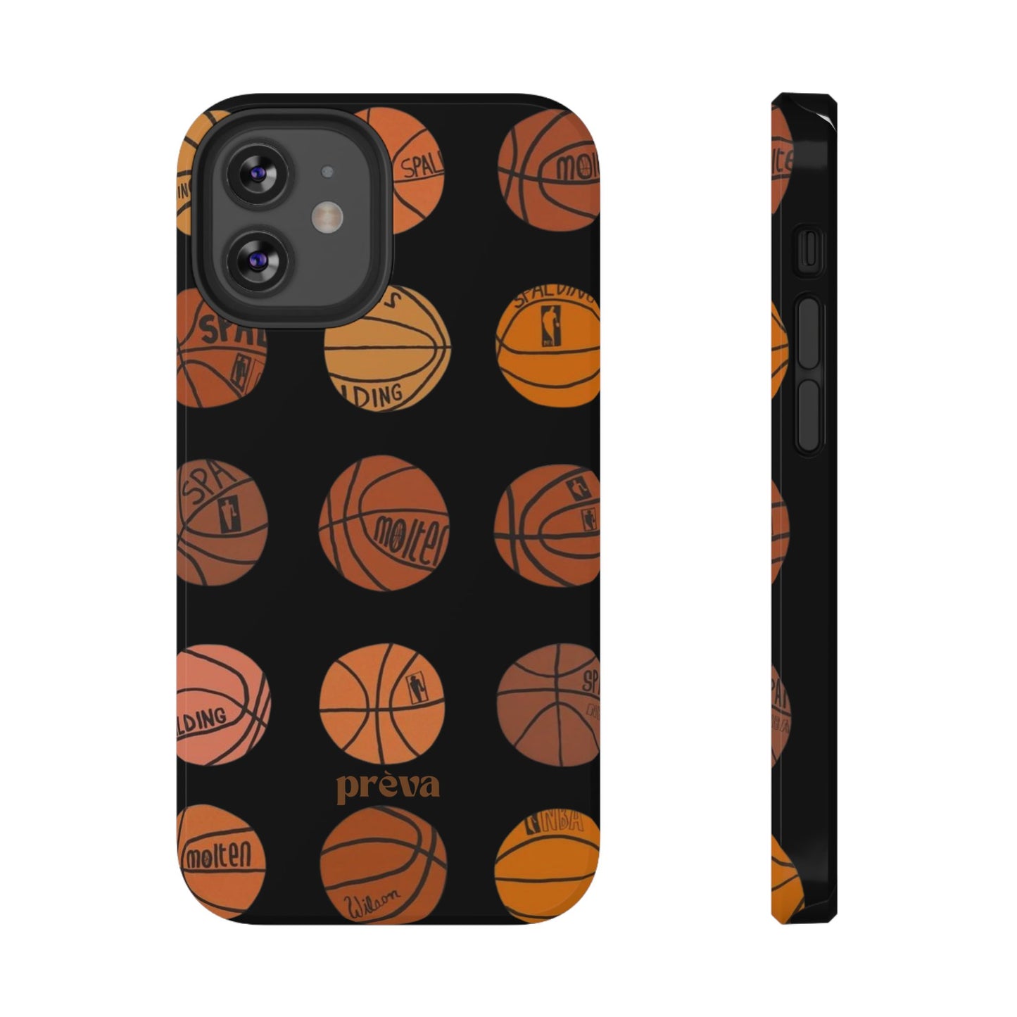 Black Basketball Phone Case