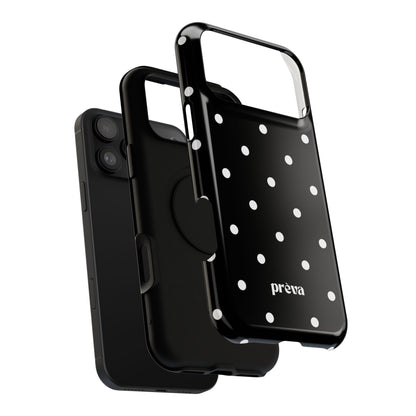 Black with White Polka Dots Phone Case