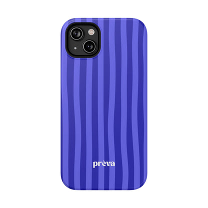 Neon Blue Stripes Phone Case
