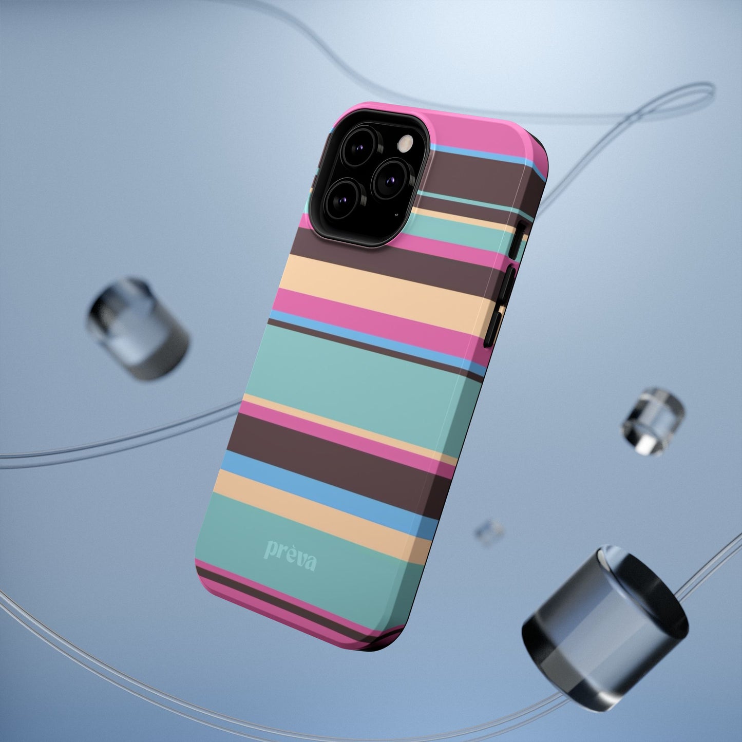 Cocoa Palm Stripes Phone Case