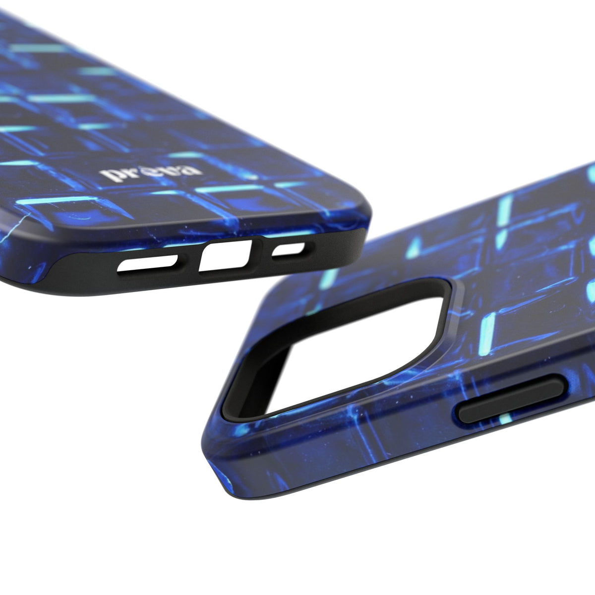 Blue Glass Tile Impact-Resistant Phone Case