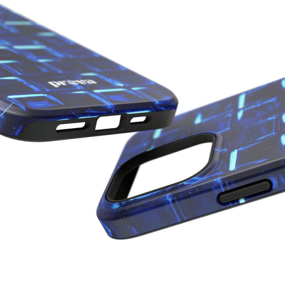 Blue Glass Tile Impact-Resistant Phone Case