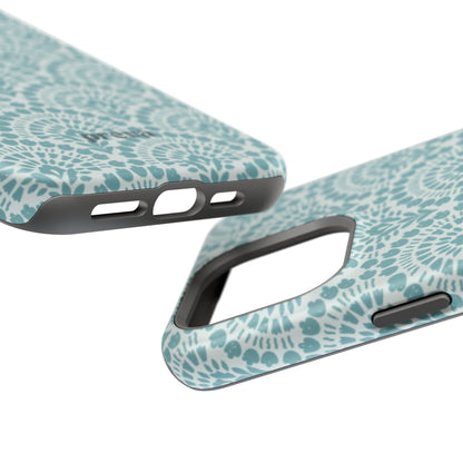 Aqua Lace Pattern Phone Case