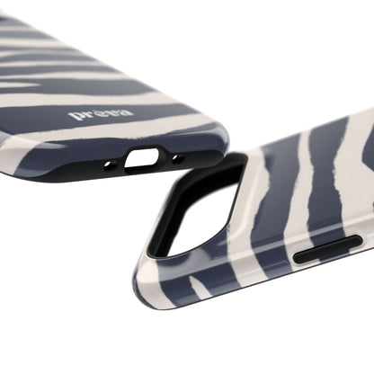 Navy & Cream Zebra Phone Case