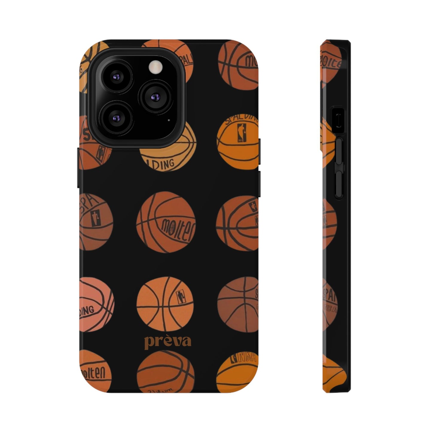 Black Basketball Phone Case
