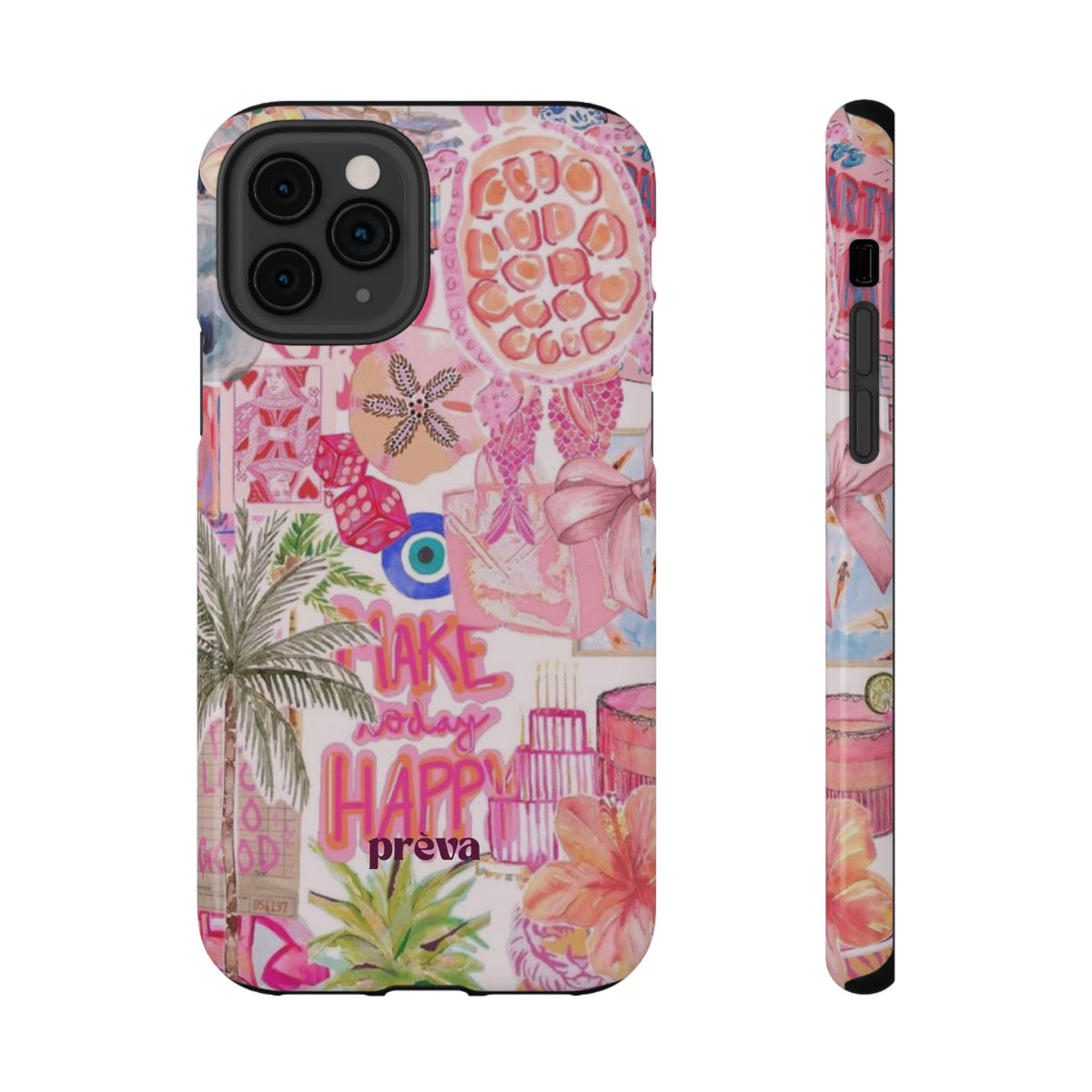 Pink Tropical Collage Phone Case