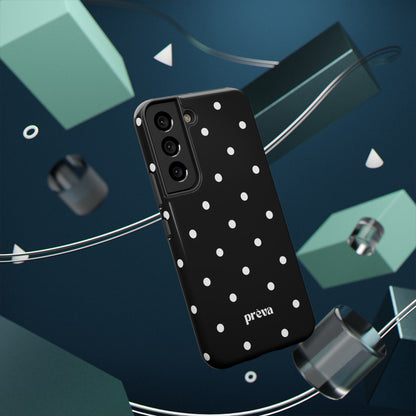 Black with White Polka Dots Phone Case