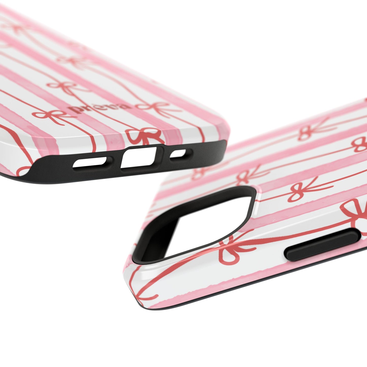 Pink Bow Chain Phone Case