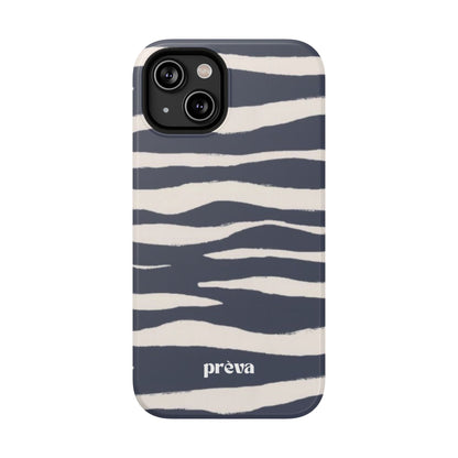 Navy & Cream Zebra Phone Case