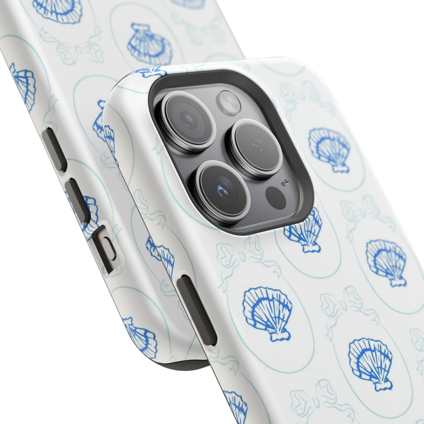 Fancy Teal Shell Phone Case