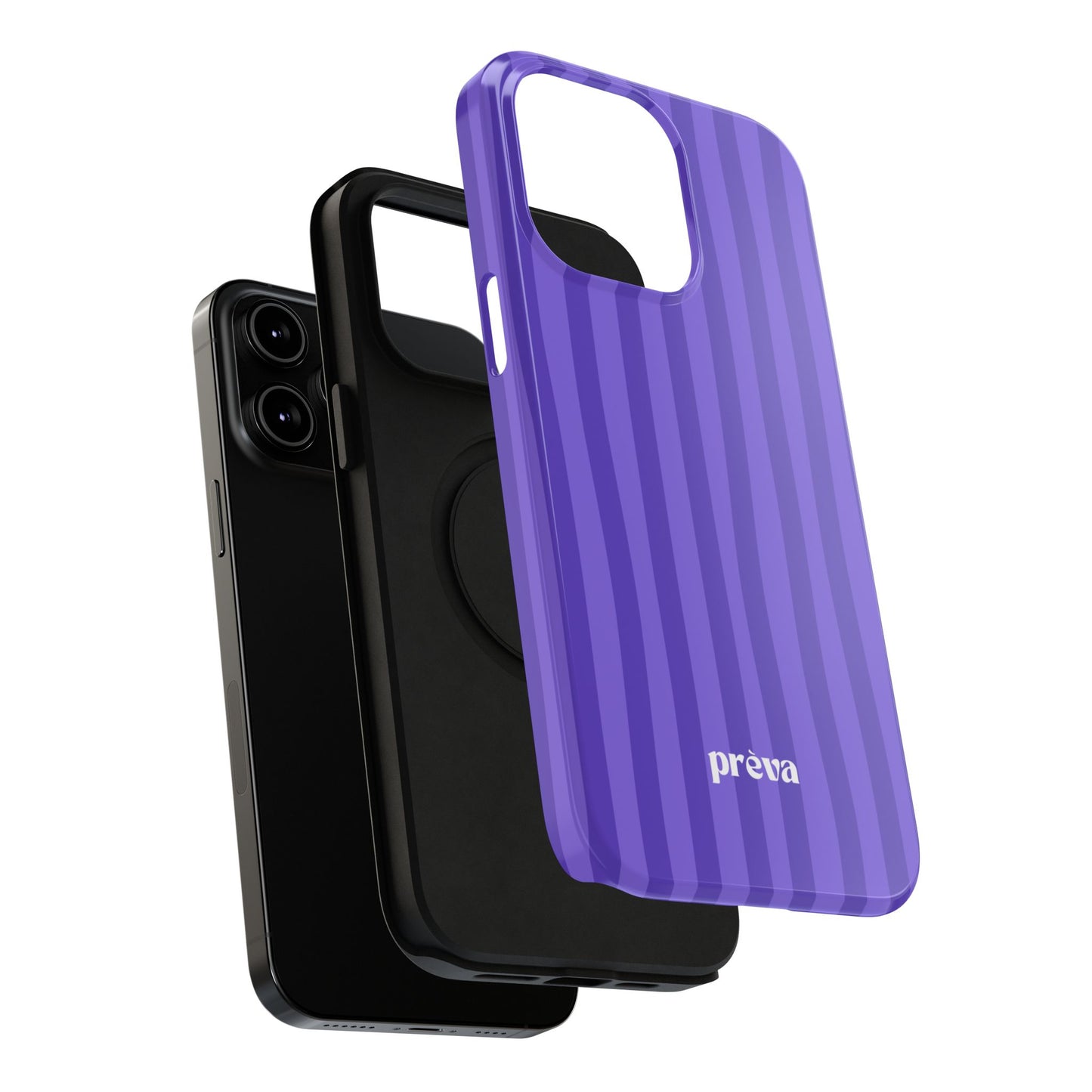 Dark Purple Stripes Phone Case
