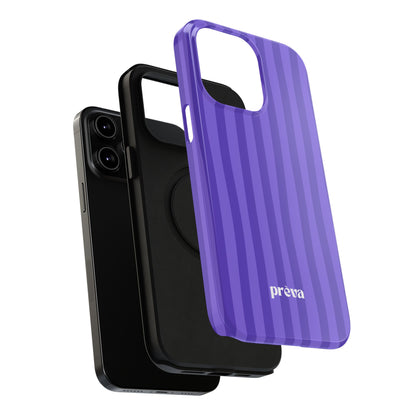 Dark Purple Stripes Phone Case