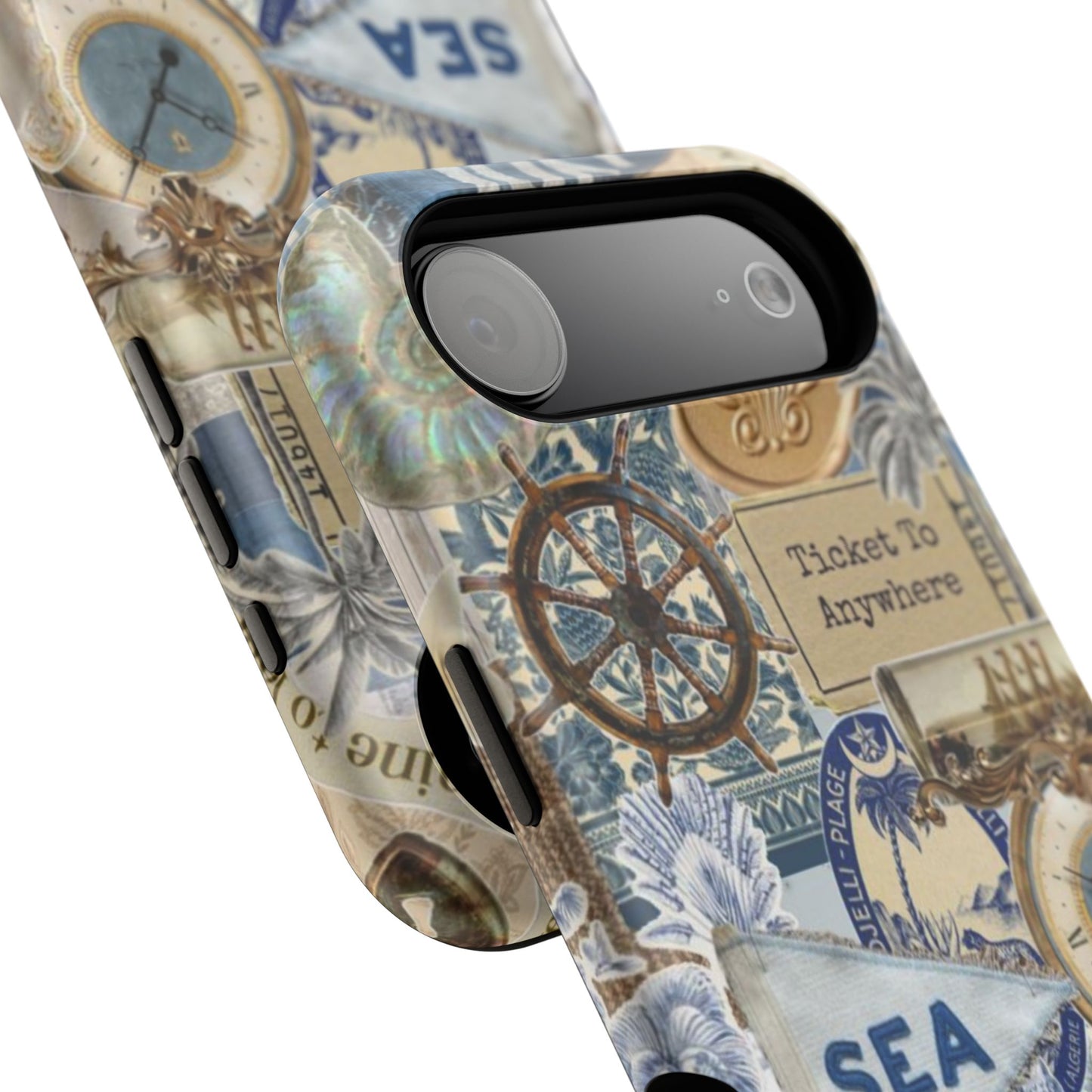 Neutral Travel Collage Phone Case