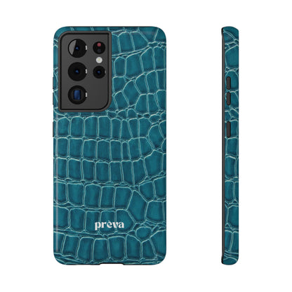 Teal Croc Phone Case
