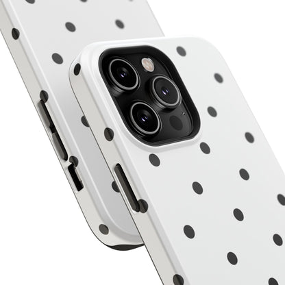 B&W polka dots Phone Case