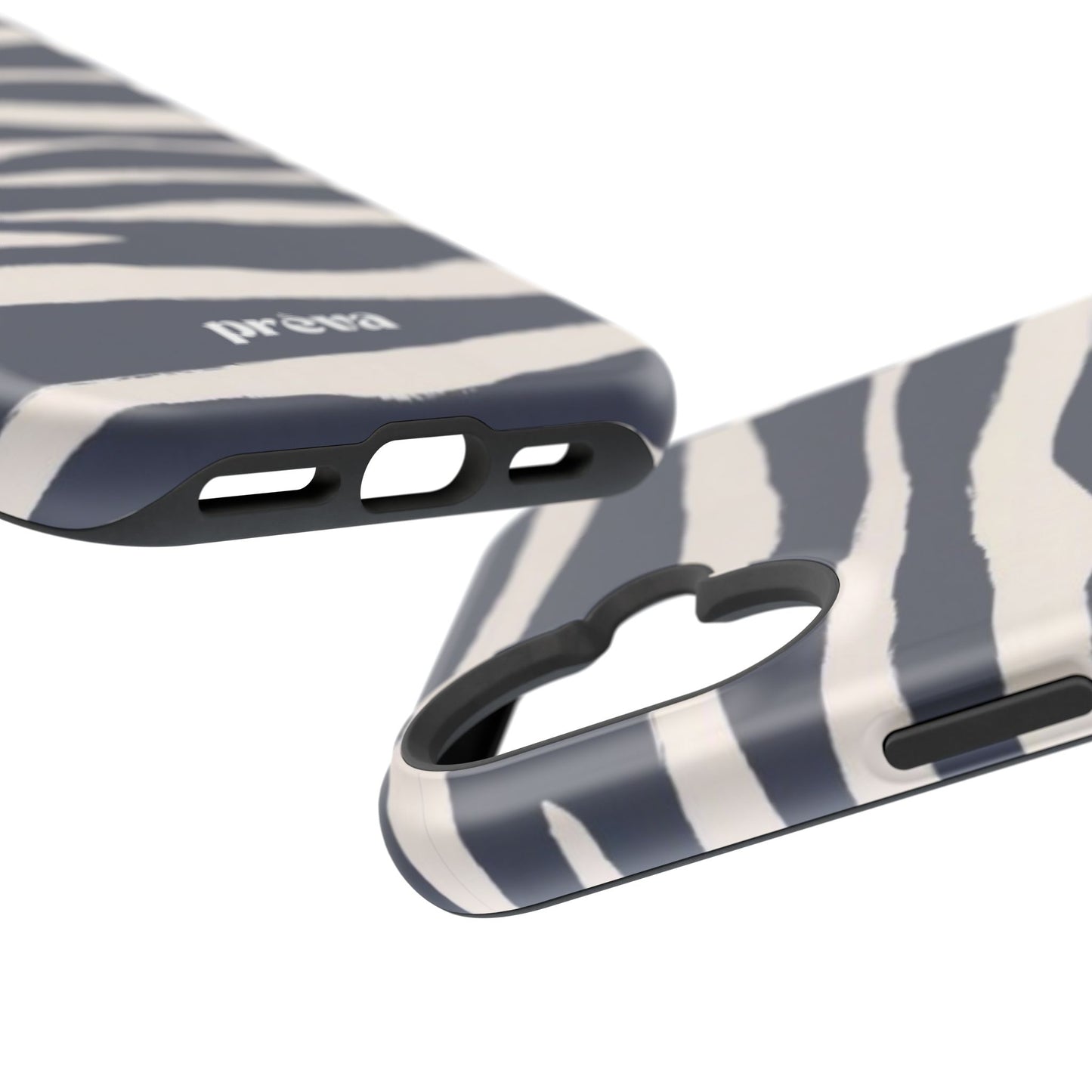 Navy & Cream Zebra Phone Case