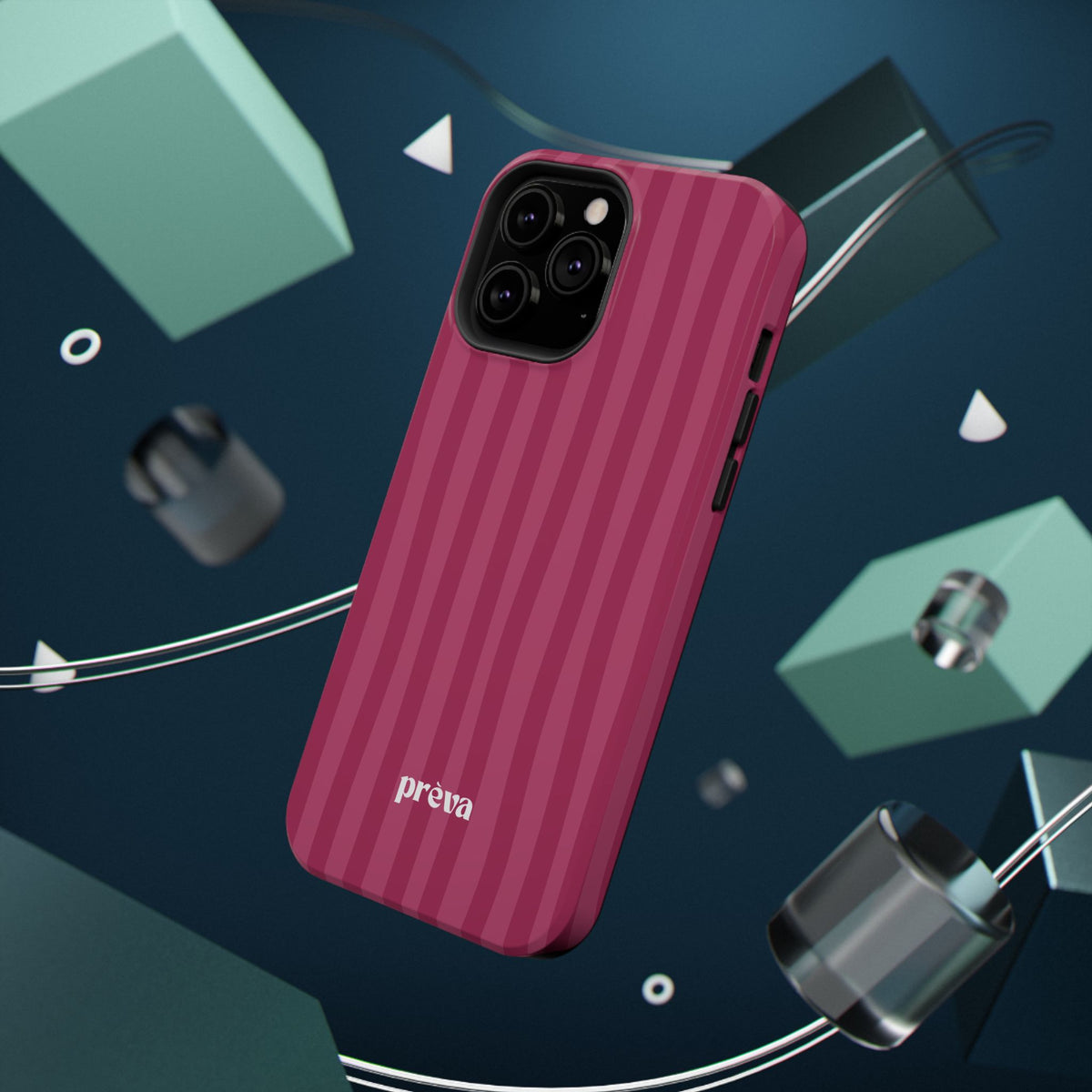 Magenta Stripes Phone Case