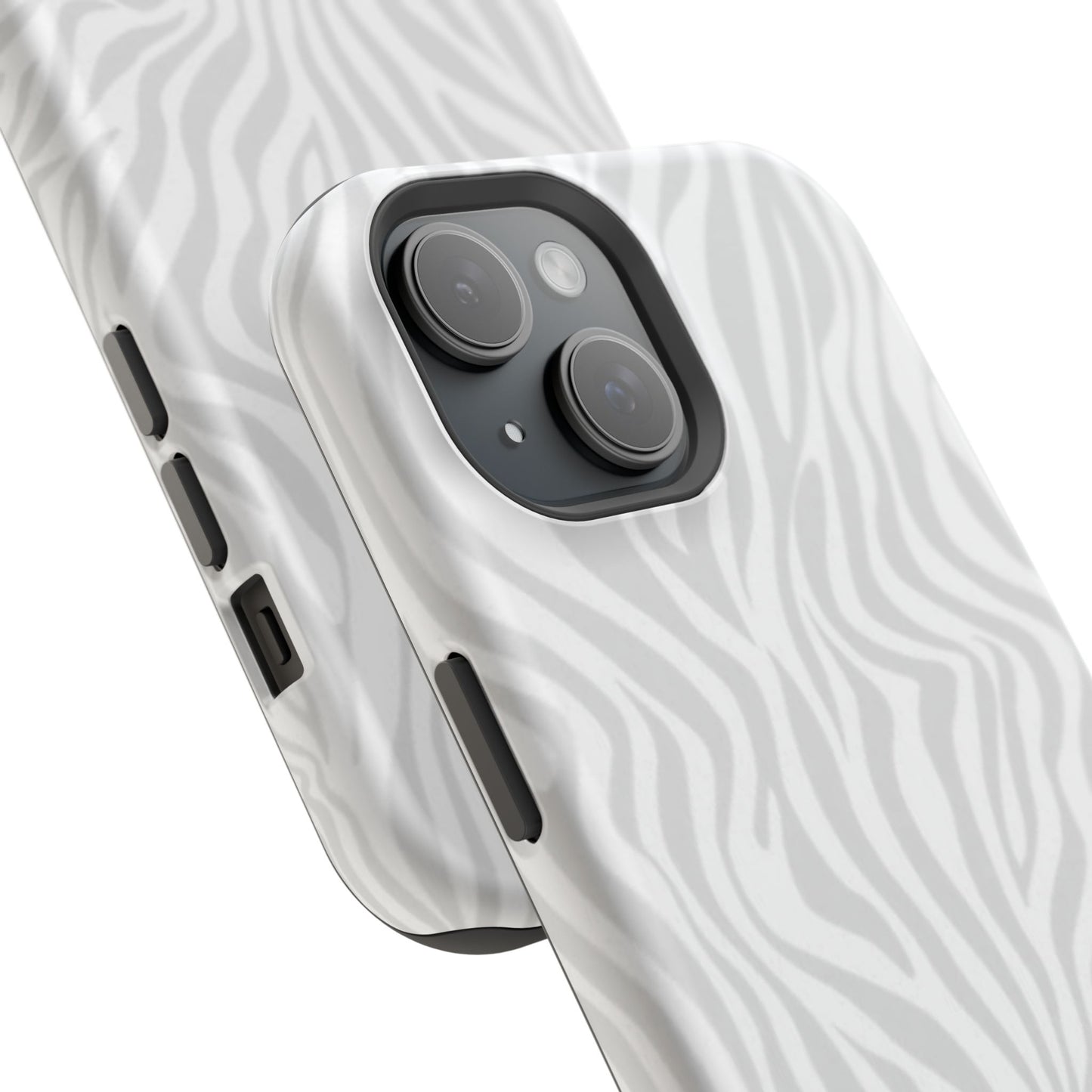 Zebra White Wave Phone Case