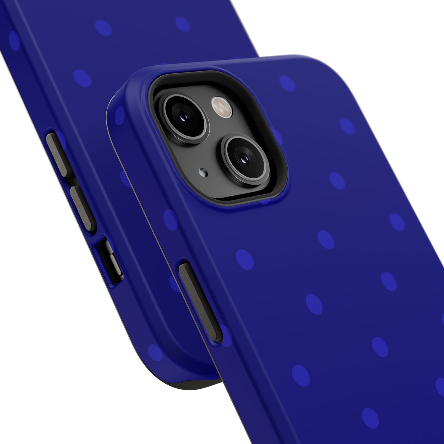 Dark Blue Polka Dots Phone Case