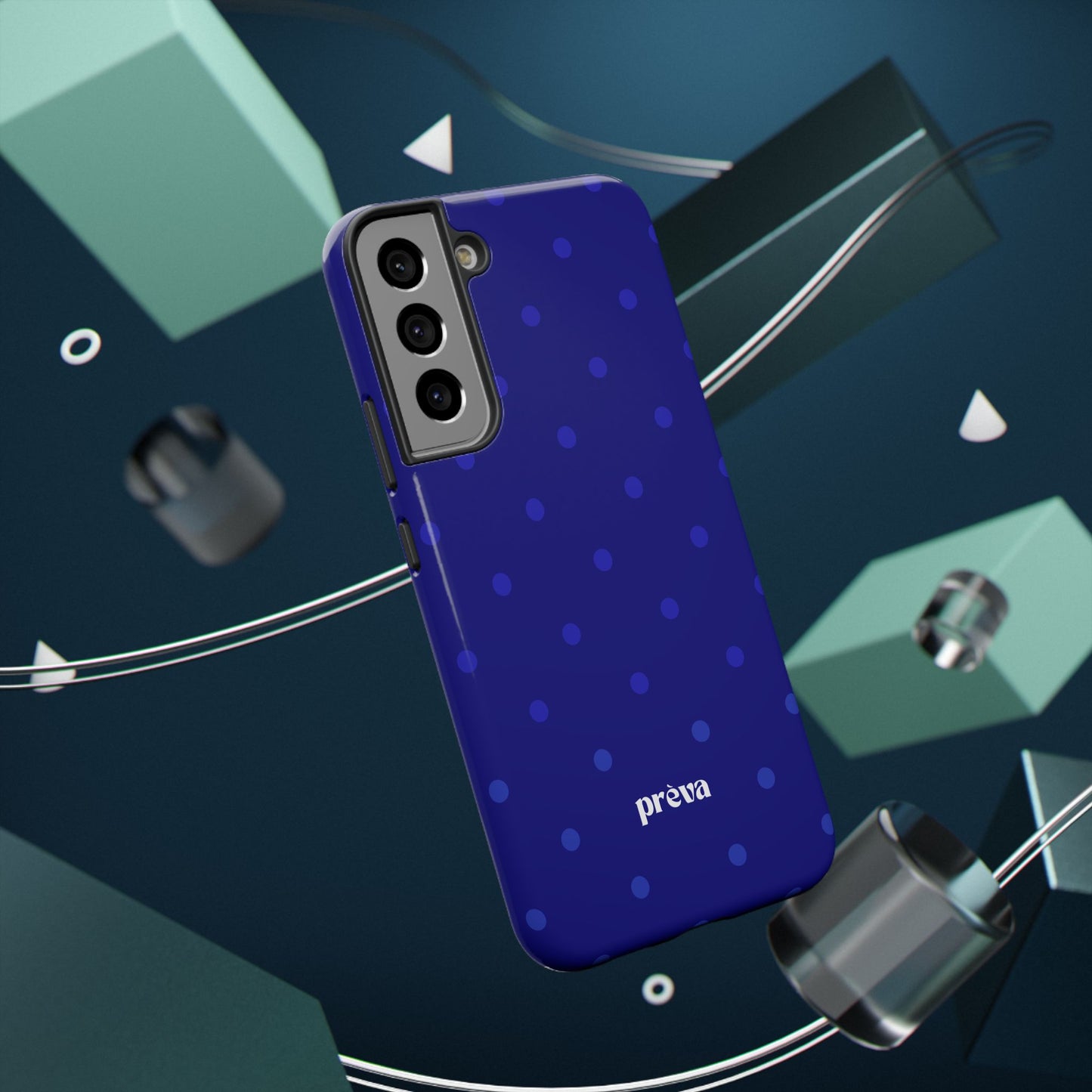 Dark Blue Polka Dots Phone Case