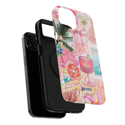 Pink Cocktail Collage Phone Case