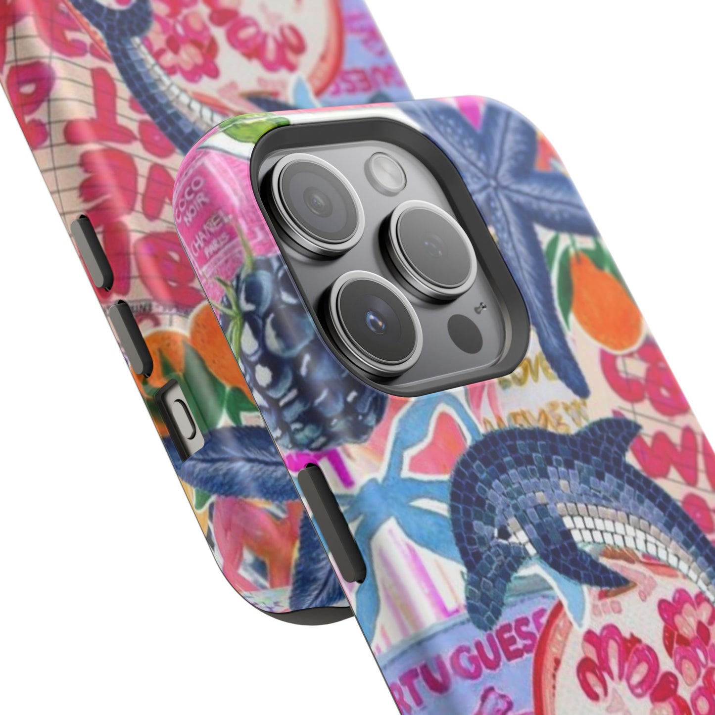 Dolphin Tropics Collage Phone Case