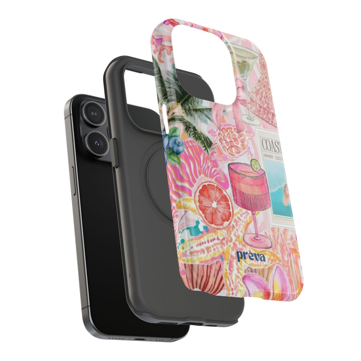 Pink Cocktail Collage Phone Case
