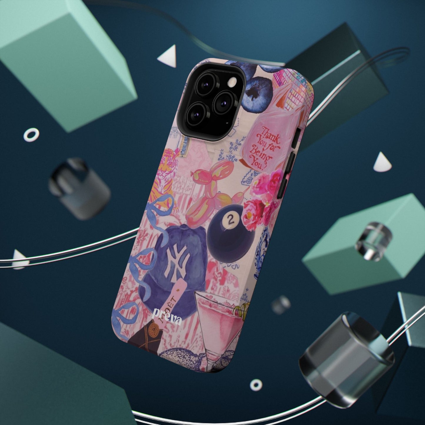 Retro 8 Ball Collage Phone Case