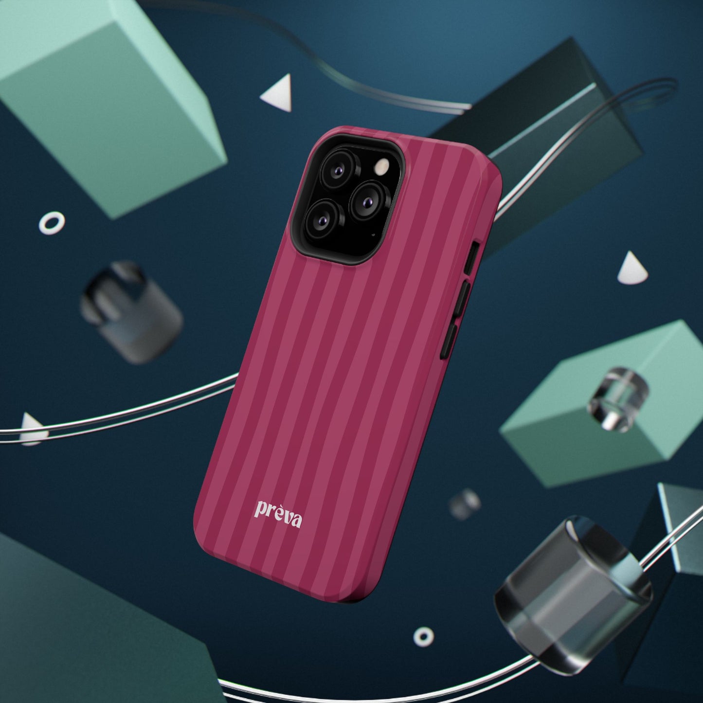 Magenta Stripes Phone Case