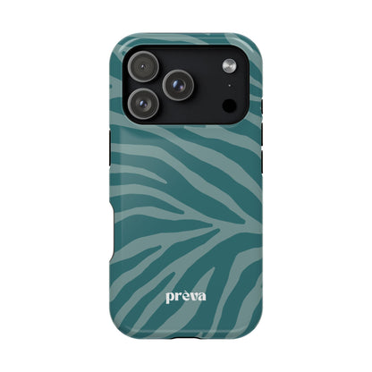 Teal Zebra Phone Case