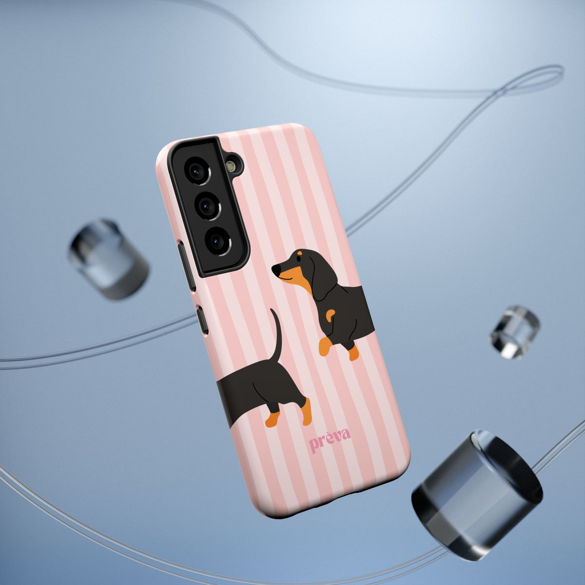 Dachshund Pink Stripes