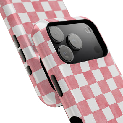 Pink Checkers Phone Case