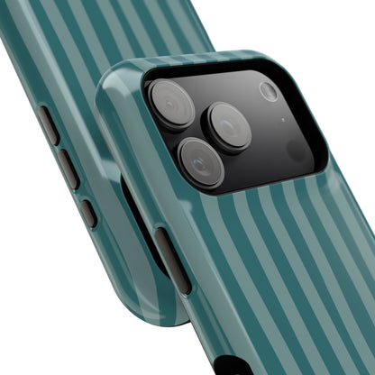 Striped Teal Phone Case