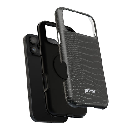 Black Croc Phone Case
