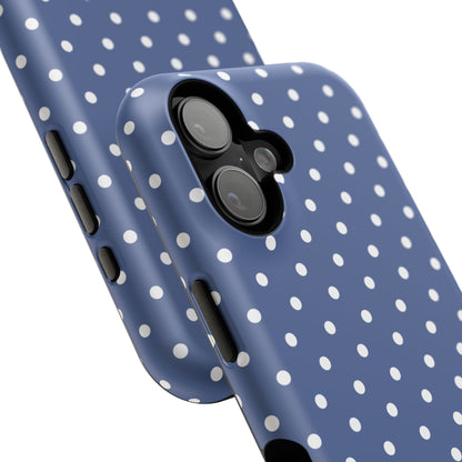 Navy Polka Dot Phone Case