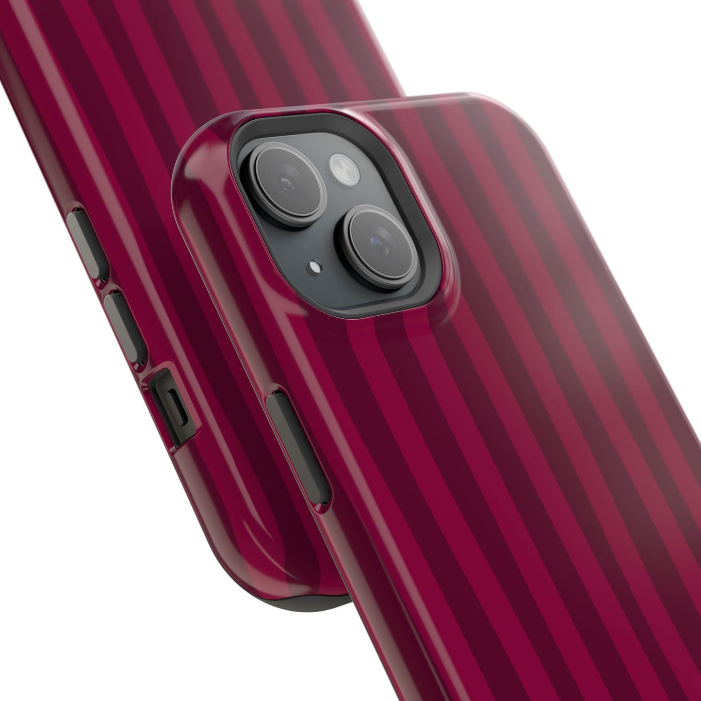 Burgandy Stripes x Ava Dudderar Phone Case