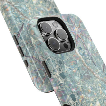 Marbled Seafoam Impact-Resistant Phone Case
