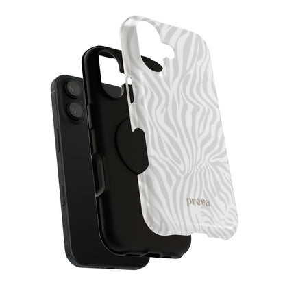 Zebra White Wave Phone Case