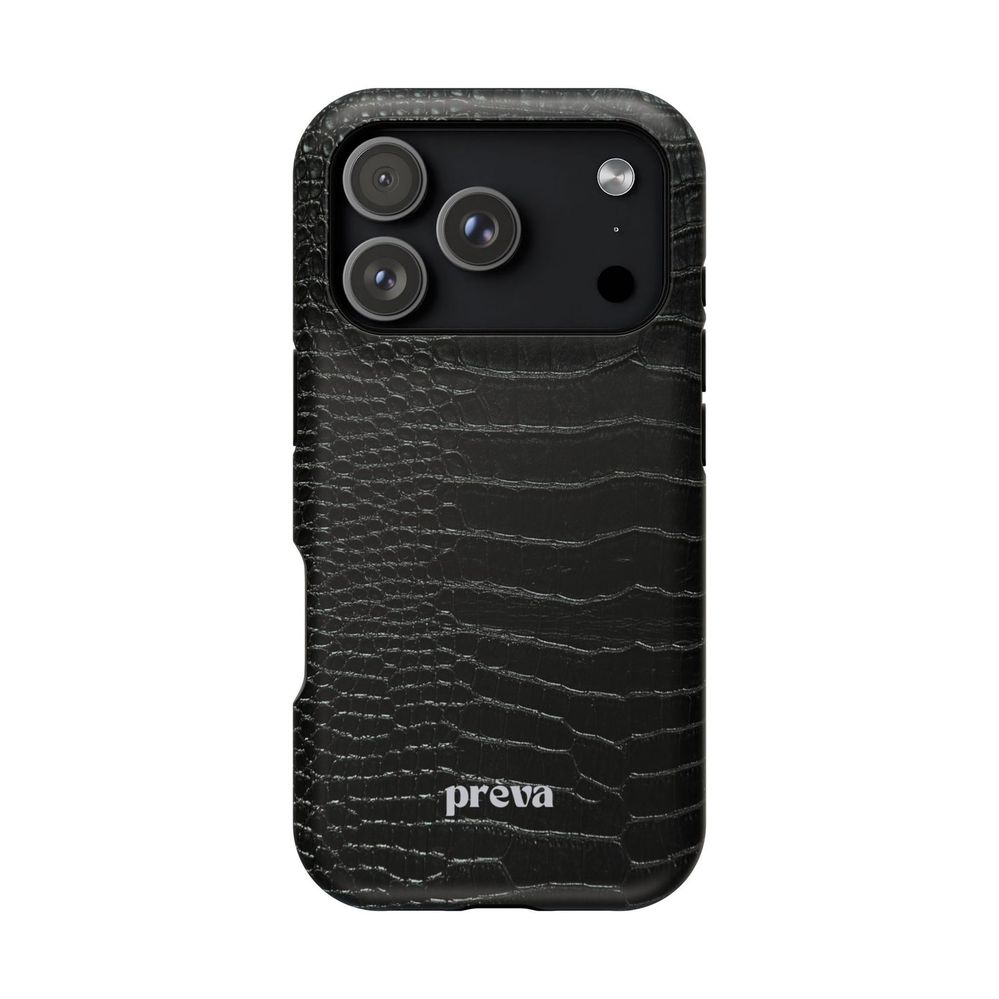 Black Croc Phone Case