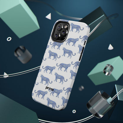 Blue Leopard Pattern Phone Case