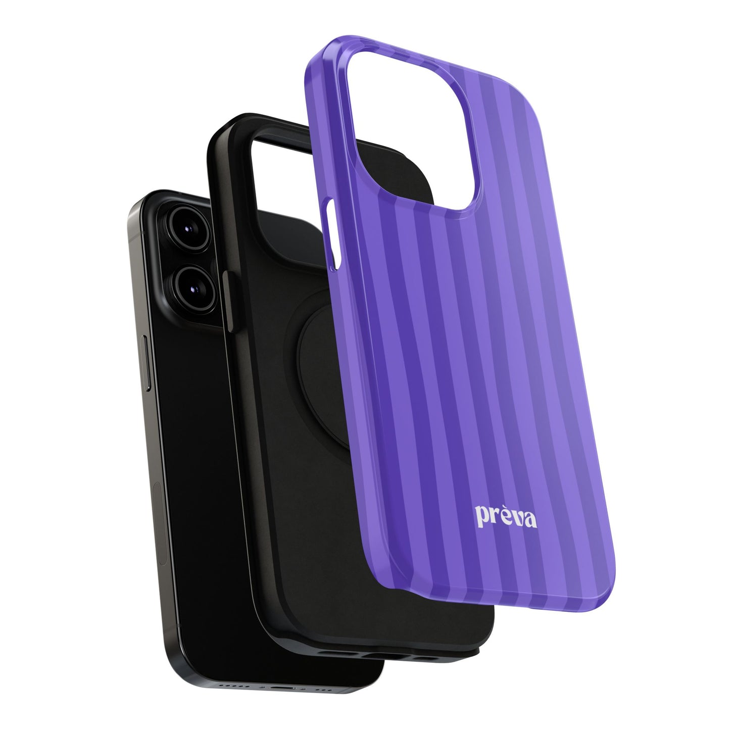 Dark Purple Stripes Phone Case